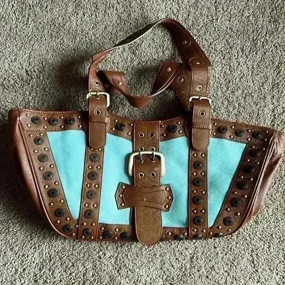 Vintage The Find by Lisa Roberts Buckle Shoulder Bag western - Picture 1 of 3